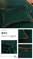Funda de Almohada de Franela Suave de Color Sólido Tamaño 48*74cm Cómoda para Adultos - details 10