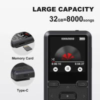 Reproductor MP3 M10, dispositivo deportivo con Bluetooth, Clip Mini de 32gb, pantalla de 1,44 pulgadas, compatible con FM, grabación, E-Book, reloj, podómetro, reproductor de música, nuevo - details 5