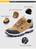 Zapatos grandes para senderismo al aire libre impermeables y antideslizantes para hombres - details 0