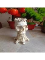 Cráneo de Halloween Popular, escultura de resina para decoración del hogar, maceta de flores, adorno para vacaciones - details 15