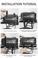 ROCKBROS-bolsas impermeables para bicicleta, equipaje reflectante de 4L, para ciclismo de montaña, de viaje - details 13