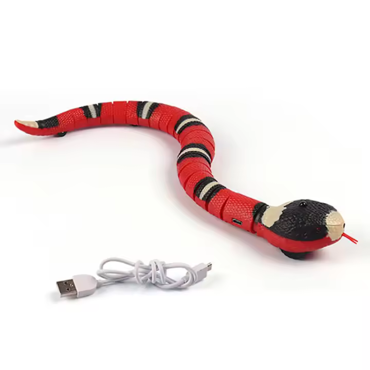 Juguete Interactivo Para Gatos Y Perros En Forma De Serpiente Con Sensor Inteligente Recargable Por USB Juguete Para Gatos Y Perros - 1