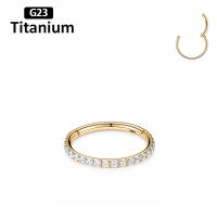 Piercing de titanio G23 con bisagras para mujer, aros de piedra cz para nariz, cartílago de la oreja, tragus, pendientes de hélice, piercing, joyería para el cuerpo - details 7
