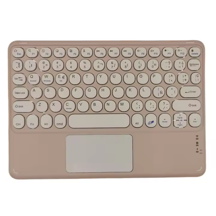 Teclado inalámbrico Bluetooth con panel táctil, Trackpad español para iPad Pro Air, Xiaomi, Huawei, Android, tableta Windows - 1