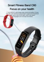 Reloj inteligente C60, Smartwatch con Bluetooth, llamadas, detección de frecuencia cardíaca, ajuste de brillo, batería baja, recordatorio de Modo deportivo, novedad de 2024 - details 0