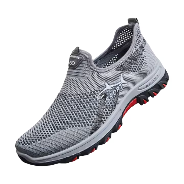 Zapatillas de Malla Transpirable para Hombres Zapatos Deportivos de Piso Bajo con Suela de Goma - 1