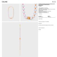 СЕLΙΝЕ Plage Collar de perlas Pulsera de latón con acabado dorado y perlas de resina Multicolor - details 2
