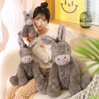Muñeco de Peluche de Burro gris para bebé, muñeco de felpa suave de 23/40/60CM, regalo de decoración de habitación de cumpleaños infantil - details 12
