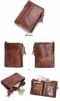 Carteras de Piel Genuina CONTACT'S para Mujeres - Carteras Cortas de Doble Pliegue, Monederos de Moda para Mujeres, Porta Tarjetas, Monedero, Clip para Dinero, Carteras para Mujeres y Hombres - details 14