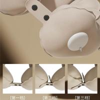 Almohada de viaje inflable con inflado prensado, cómoda almohada ligera en forma de U, soporte para cabeza y cuello, ahorra espacio - details 4