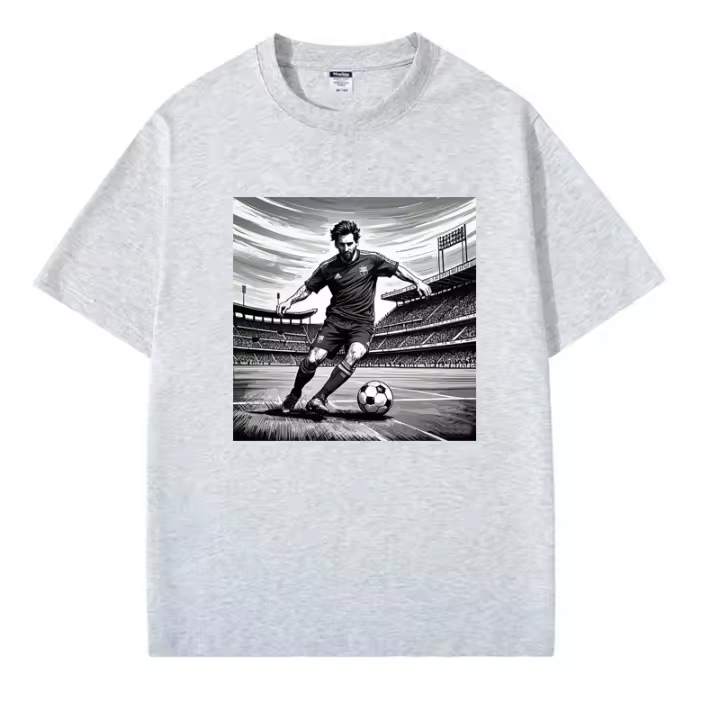 2025 Camiseta para hombre Camiseta negra pura 100% algodón Camisetas Messi blanco última novedad camiseta de fútbol Camiseta de fútbol - 1