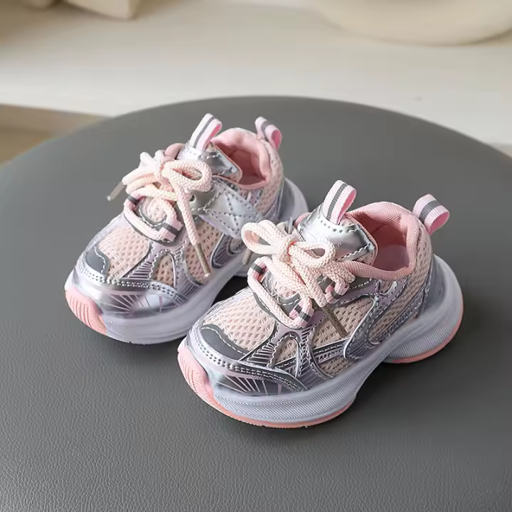 Zapatos casuales de fondo para niños, zapatillas transpirables de moda para niños medianos - 1