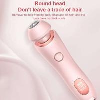 Eliminación indolora en casa 2 en 1 maquinillas de afeitar para mujer, recortadora de Bikini para vello púbico, Afeitadora eléctrica húmeda y seca - details 12
