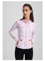 Ropa con capucha y cremallera para mujer, Anti-UV50 de bolsillo con protección UV para correr al aire libre, protector solar para Fitness - details 5