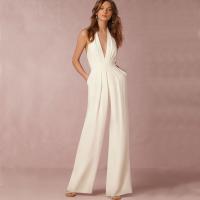 2025 Nueva Europa Y Los Estados Unidos Vestido De Banquete De Las Mujeres Mono Sexy Cuello Pantalones Femeninos - details 2