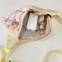 Bolso cruzado portátil para chica, bolso de pecho de estilo japonés, impermeable, para correr, riñonera, bolsa de nailon con contraste de Color para teléfono, para chicas adolescentes - details 28