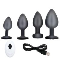 Juego de Control Remoto Inalámbrico Vibrador Anal Entrenador Masajeador Prostatal de Silicona - details 6