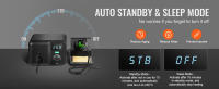 SucceBuy Estación de soldadura de hierro, kit de estación de soldadura con pantalla digital de 70 W, 122 ° F-932 ° Control de temperatura F y transformador incorporado - details 3
