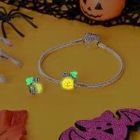 Cuentas colgantes de plata de ley 925, cuentas de calabaza noctilucencia de Halloween, pulsera Original para hacer joyas, regalo del Día de San Valentín - details 3