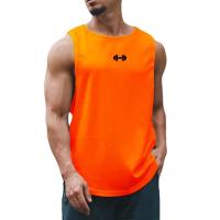 Summer Tank Top Mens Gym Fitness Training Clothing Quick Dry Silm Fit Bodybuilding Sleeveless Shirts Men Fashion Basketball Vest - details 12