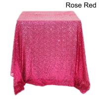 Mantel de Fiesta de Brillo de Lentejuelas Tela de Rosa Dorada con Sier de Poliéster para Boda, Cumpleaños, Banquete en Casa - details 11