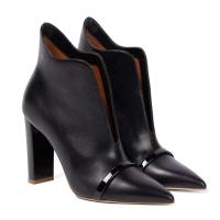 2024 Botas de tobillo de tacón grueso negro para mujer Zapatos de invierno con tacones de bloque antideslizantes altos puntiagudos - details 0