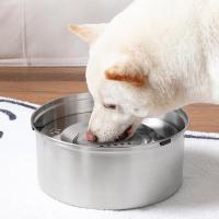 Bol de Agua para Perros de Acero Inoxidable Sin Derrames, Alimentador de Mascotas Lento y Sin Salpicaduras - details 7