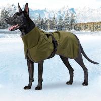 Ropa impermeable para perros grandes, chaleco grueso ajustable para perros, chaqueta con diseño de tira reflectante, abrigo para perros - details 8