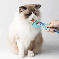 Cuchara de comida húmeda multifunción para mascotas, tira feliz para gatos, cuchara para apretar, conveniente y ahorradora de trabajo - details 7