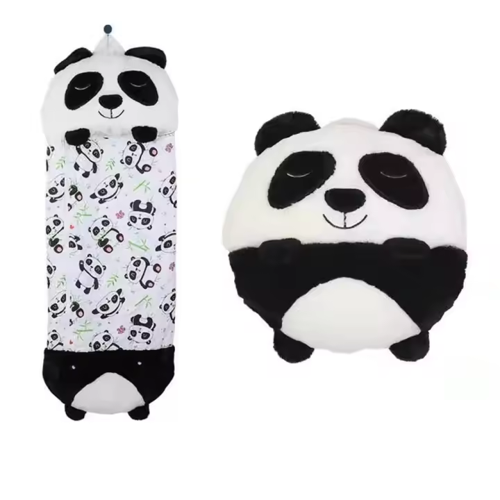 Saco de dormir de dibujos animados para niños, almohada de muñeca de felpa, saco de dormir de animales para niños y niñas, regalo de cumpleaños y Navidad - 1