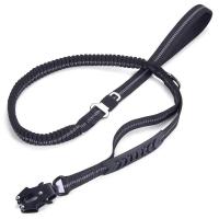 Correa elástica táctica de alta resistencia para perros grandes, correas reflectantes para mascotas con cinturón de seguridad para coche, sin tirones, absorción de impactos - details 13