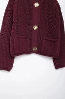 TRAF Pantalones de Punto para Mujer Otoño-Invierno Suéter Casual con Botones Largos - details 12