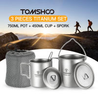 Taza de Agua Plegable de Titanio Ligero 750ml con Tapa y Mango para Camping al Aire Libre Taza de Cocina Vajilla de Acero Inoxidable - details 8