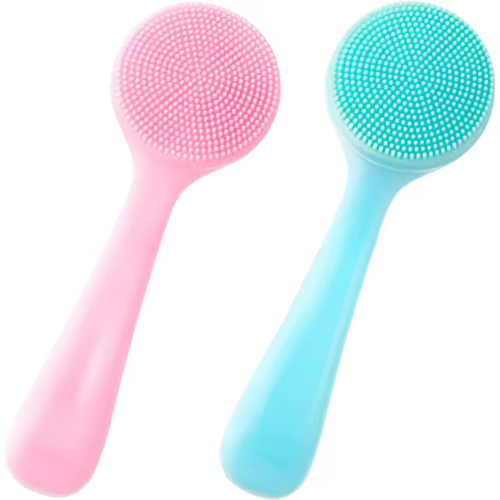 Scttomon Cepillo de Limpieza Facial de Silicona Exfoliador de Piel Amigable con Agua para Negroides - 1