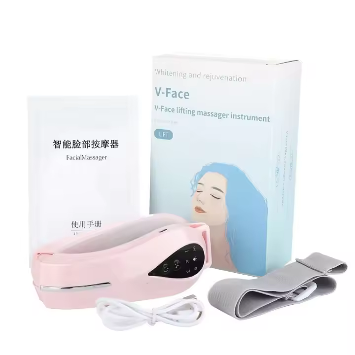 Máquina eléctrica para estiramiento de la piel, cinturón de estiramiento en V, masajeador facial LED, dispositivo de belleza reafirmante, reductor de papada - 1