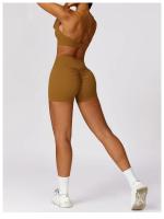 Pantalones cortos de Yoga para mujer, ropa de gimnasio de cintura alta, pantalones cortos deportivos de ciclismo - details 59