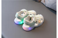 Sandalias planas con luces LED para niños y niñas, zapatos informales luminosos de araña, zapatos deportivos transpirables de verano para bebés - details 17