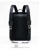 Mochila de negocios de cuero genuino de los hombres, mochila de piel de vaca de capa superior - details 16