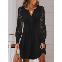 Vestido Largo para Mujer Moda Femenina Estilo con Mangas Largas - details 2