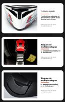 Casco integral moto mujer aire libre modular hombre MX Carreras de Locomotora - details 15