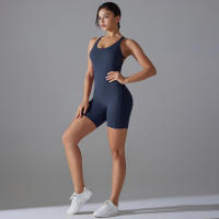 Hamidou-Conjunto de Yoga con espalda descubierta para mujer, Body de Fitness de alta elasticidad, ropa de gimnasio deportiva, Top corto de Fitness, Shockpro - details 12