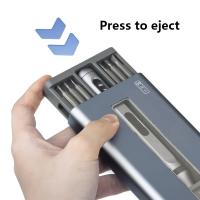 Destornillador eléctrico de precisión, multifuncional, silencioso, batería duradera, recargable, desmontaje, reparación, juego de cabezales - details 4