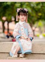 Ropa a cuadros para niños, Hanfu para niñas, traje fino de la dinastía Qing, estilo palaciego de primavera y otoño, chaleco, qipao, antiguo - details 2