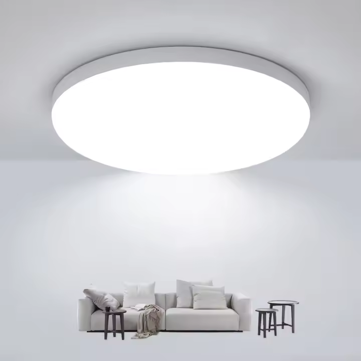 Goeco Lámpara LED Moderna Plafón Redondo Estilo Nórdico 32W 3600LM IP54 6500K Blanca Fría 220V - 1