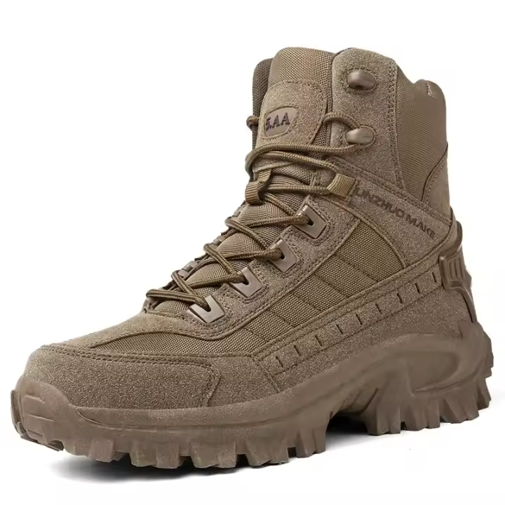 Botas de Combate de Desierto para Hombres Suela Antideslizante Ideal para Senderismo, Caza, Trabajo - 1