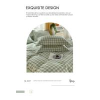 Juego de Cama Sencillo de Cuatro Piezas Dormitorio de Estudiantes Funda de Edredón de Algodón Lavado Agradable para la Piel - details 5