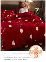 Seta de Cama de Lujo con Estampado Geométrico de Mink Cashmere Duarte de Terciopelo Cálido para Invierno Tamaño King 220x240 - details 8