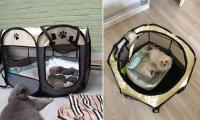 Jaula portátil para mascotas, tienda de campaña plegable para exteriores, casa octagonal para gatos, corralito para perros grandes, Perrera de fácil operación - details 1