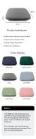 Almohada ergonómica de oficina de algodón con memoria para estudiantes para aliviar las hemorroides - details 1
