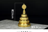 Producto Buddha Hall Placa de aleación de cobre pequeña de 4 pulgadas Cuatro filas más Manzha Roman Zha - details 3